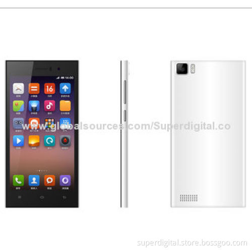 5-inch Smartphones, Android 4.2 OS/MTK6582 Quad-core 1.2GHz, Supports 3G/Bluetooth/Wi-Fi/GPS